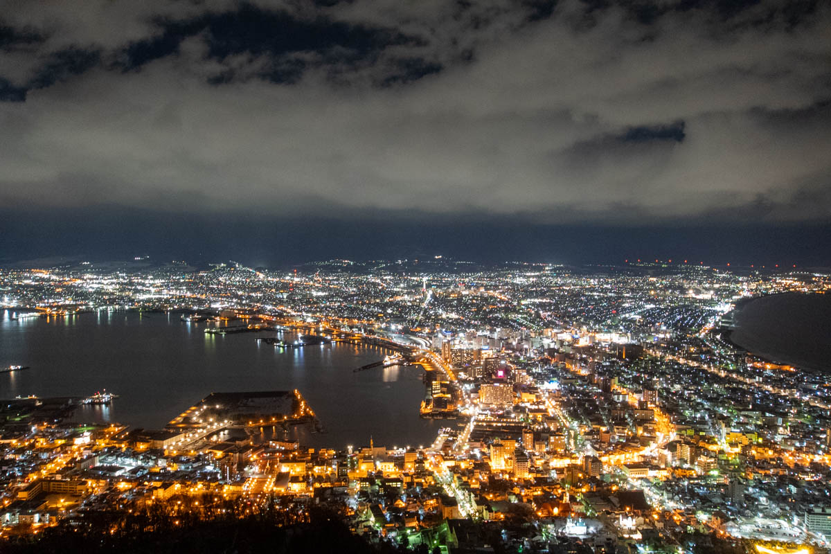 函館の夜景の写真